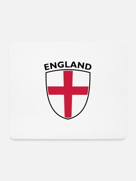 SHIELD ENGLAND - Mousepad (Querformat) - Weiß