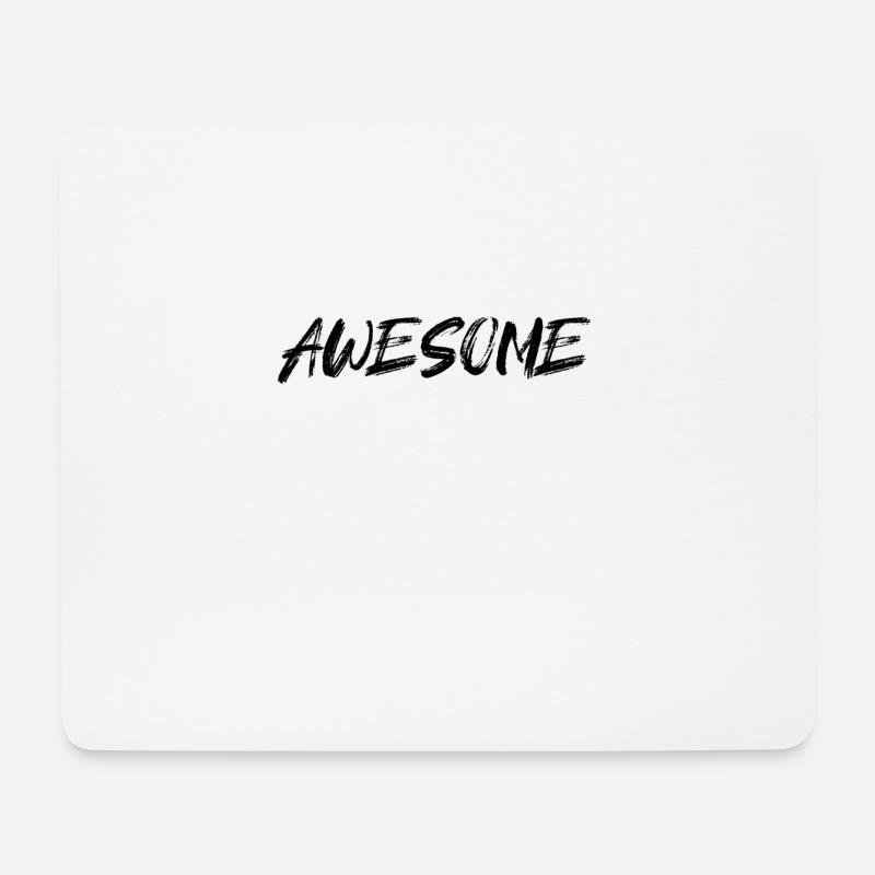 Awesome - Mousepad (Querformat) - Weiß