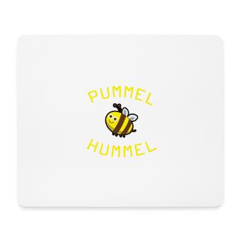 Chubby Bumblebee Fat Fat Overweight - Tapis de souris (format paysage) - blanc - Devant