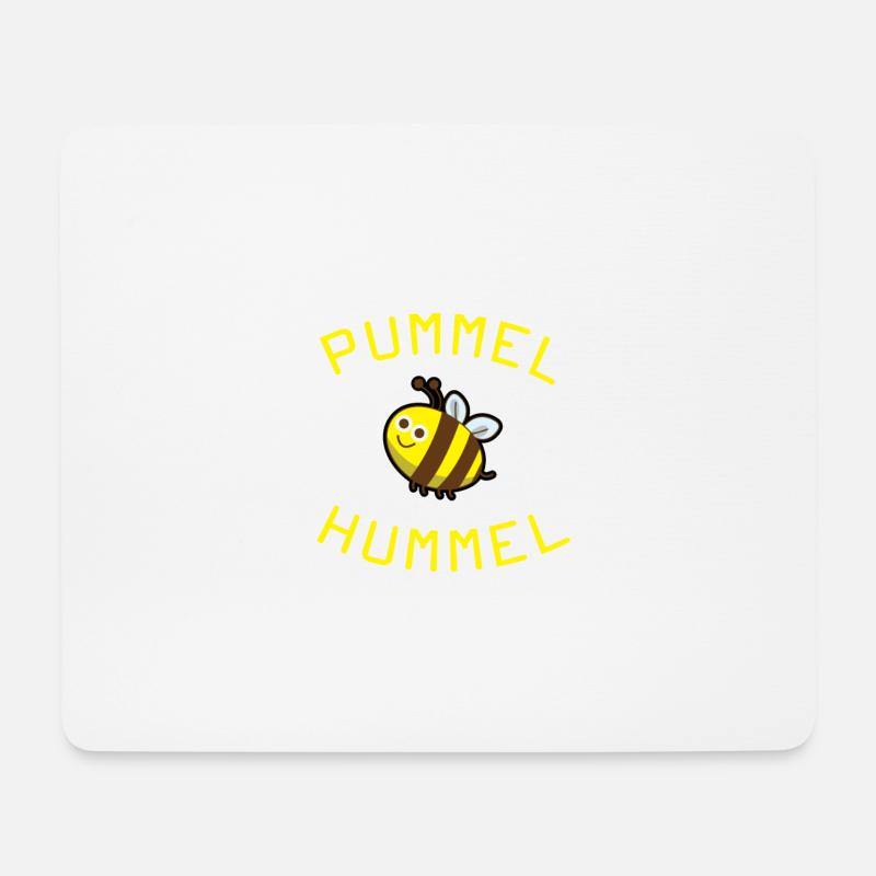 Pummel Hummel Dick Fett Übergewicht - Mousepad (Querformat) - Weiß