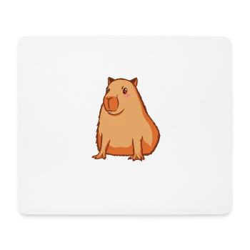 Nettes Capivara reizendes Capivara Zeichnung - Mousepad (Querformat) - Weiß - Vorne
