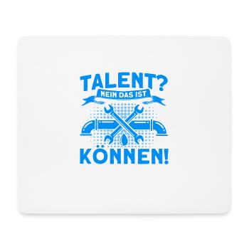 Sanitär Klempner Anlagenmechaniker Geschenk - Mousepad (Querformat) - Weiß - Vorne