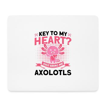 Axolotl Axolotl Propriétaire Axolotl Amphibian Gift - Tapis de souris (format paysage) - blanc - Devant