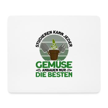 Gemüse Anbauen Die Besten Gärtner Geschenk - Mousepad (Querformat) - Weiß - Vorne
