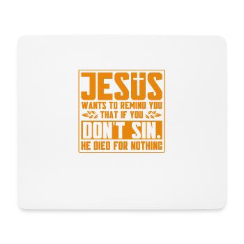 Jesus Bible Christian Religious Church Gift - Mouse Pad (horizontal) - white - Front