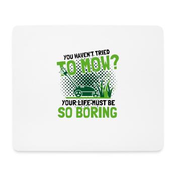 Hobby Gardener Lawn Lawn Mower Gift - Mouse Pad (horizontal) - white - Front