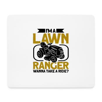 Hobby Gardener Lawn Lawn Mower Gift - Mouse Pad (horizontal) - white - Front