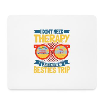 Besties Trip Holiday Trip Holiday Gift - Mouse Pad (horizontal) - white - Front
