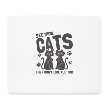 Cats Cat Owner Pet Animals Gift - Mouse Pad (horizontal) - white - Front