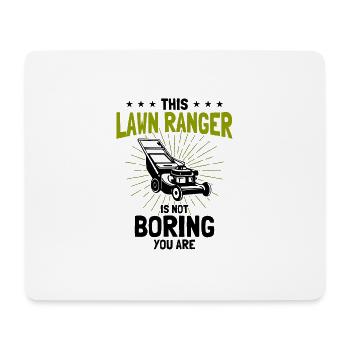 Hobby Gardener Lawn Lawn Mower Gift - Mouse Pad (horizontal) - white - Front