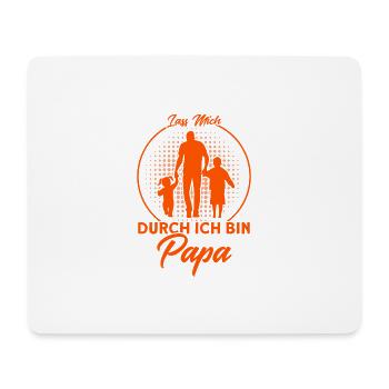 Papa Vater Papas Väter Geschenk - Mousepad (Querformat) - Weiß - Vorne