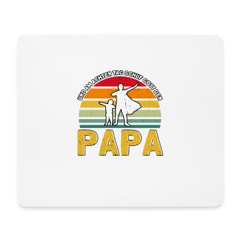 Papa Vater Papas Väter Geschenk - Mousepad (Querformat) - Weiß - Vorne