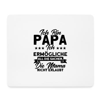 Papa Vater Papas Väter Geschenk - Mousepad (Querformat) - Weiß - Vorne