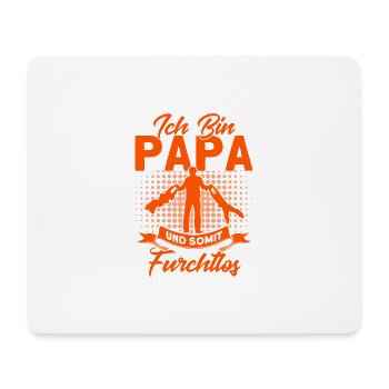 Papa Vater Papas Väter Geschenk - Mousepad (Querformat) - Weiß - Vorne