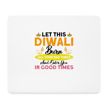 Diwali Hindus Sikh Fest der Lichter Geschenk - Mousepad (Querformat) - Weiß - Vorne