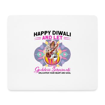 Diwali Hindus Sikh Fest der Lichter Geschenk - Mousepad (Querformat) - Weiß - Vorne