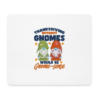 Thanksgiving Funny Gnomes Costume Autumn - Mouse Pad (horizontal) - white - Front