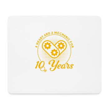 Rose Wedding 10 Years Marriage Gift - Mouse Pad (horizontal) - white - Front