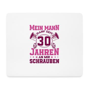 Perlenhochzeit Ehepaar 30. Hochzeitstag Geschenk - Mousepad (Querformat) - Weiß - Vorne
