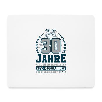 Perlenhochzeit Ehepaar 30. Hochzeitstag Geschenk - Mousepad (Querformat) - Weiß - Vorne