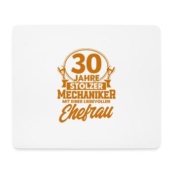 Perlenhochzeit Ehepaar 30. Hochzeitstag Geschenk - Mousepad (Querformat) - Weiß - Vorne