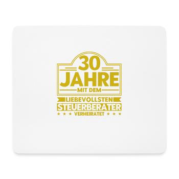 Perlenhochzeit Ehepaar 30. Hochzeitstag Geschenk - Mousepad (Querformat) - Weiß - Vorne