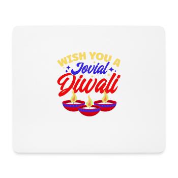 Diwali Hindus Sikh Fest der Lichter Geschenk - Mousepad (Querformat) - Weiß - Vorne