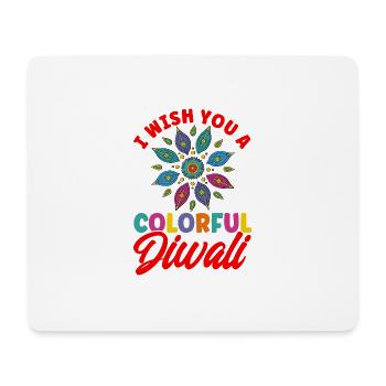 Diwali Hindus Sikh Fest der Lichter Geschenk - Mousepad (Querformat) - Weiß - Vorne