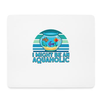 Aquarist Fish Keeper Hobby Aquarium Fish Keeper - Mouse Pad (horizontal) - white - Front