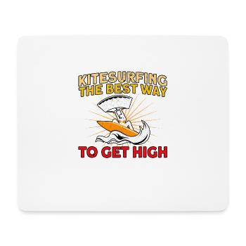 Kiteboarder The Best Way to Get High Gift - Mouse Pad (horizontal) - white - Front