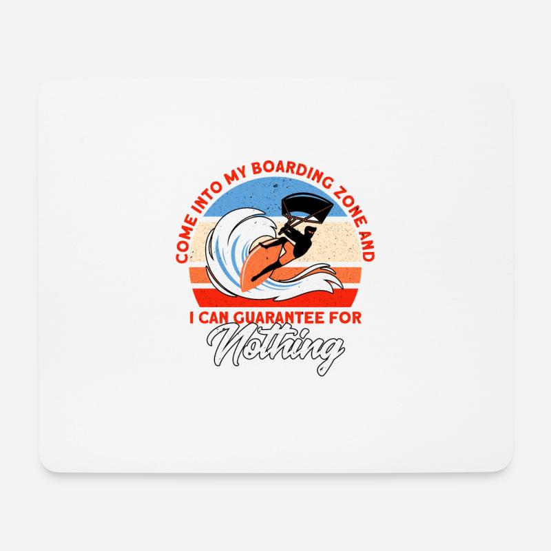 Kiteboarder Kitesurfer Kiten Kiteboard Geschenk - Mousepad (Querformat) - Weiß