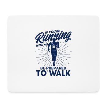 Half Marathon Jogging Running Gift - Mouse Pad (horizontal) - white - Front