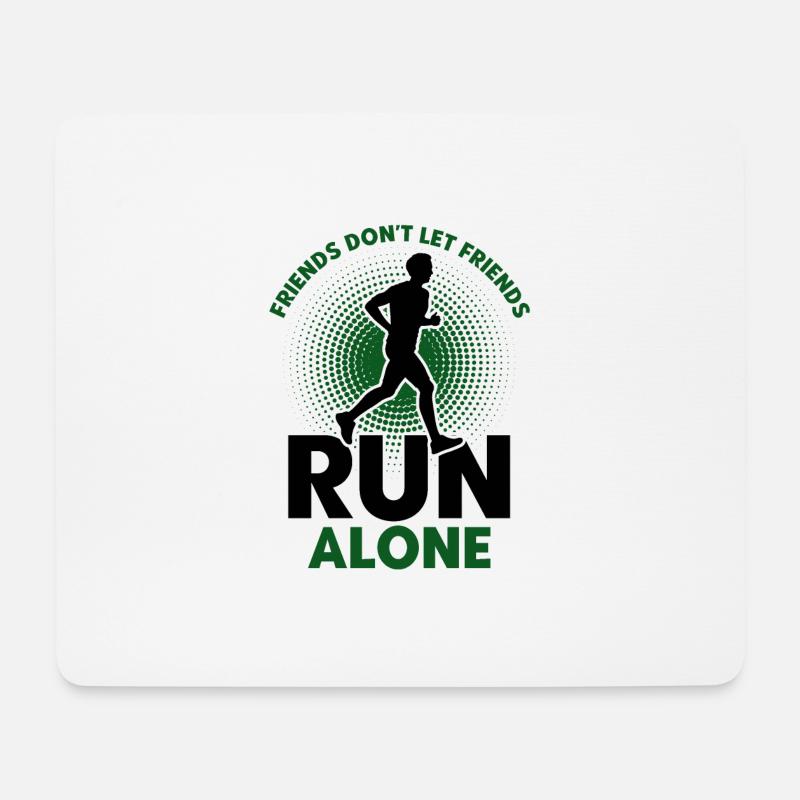 Laufen Jogger Läufer Geschenk - Mousepad (Querformat) - Weiß