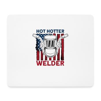 Welding Welder USA Patriotic Gift - Mouse Pad (horizontal) - white - Front