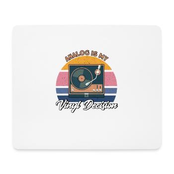 Disque vinyle LP Collector Cadeau - Tapis de souris (format paysage) - blanc - Devant