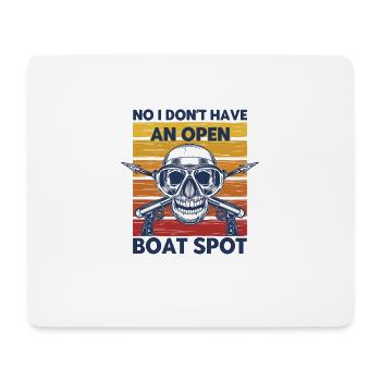Spearfisher Open Boots Spot Gift - Mouse Pad (horizontal) - white - Front
