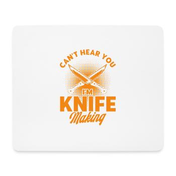 Knife collection Forging knives Knife production - Mouse Pad (horizontal) - white - Front