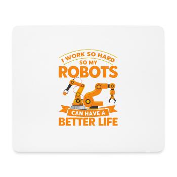 Robotic Robot Robotics Engineer Gift - Mouse Pad (horizontal) - white - Front