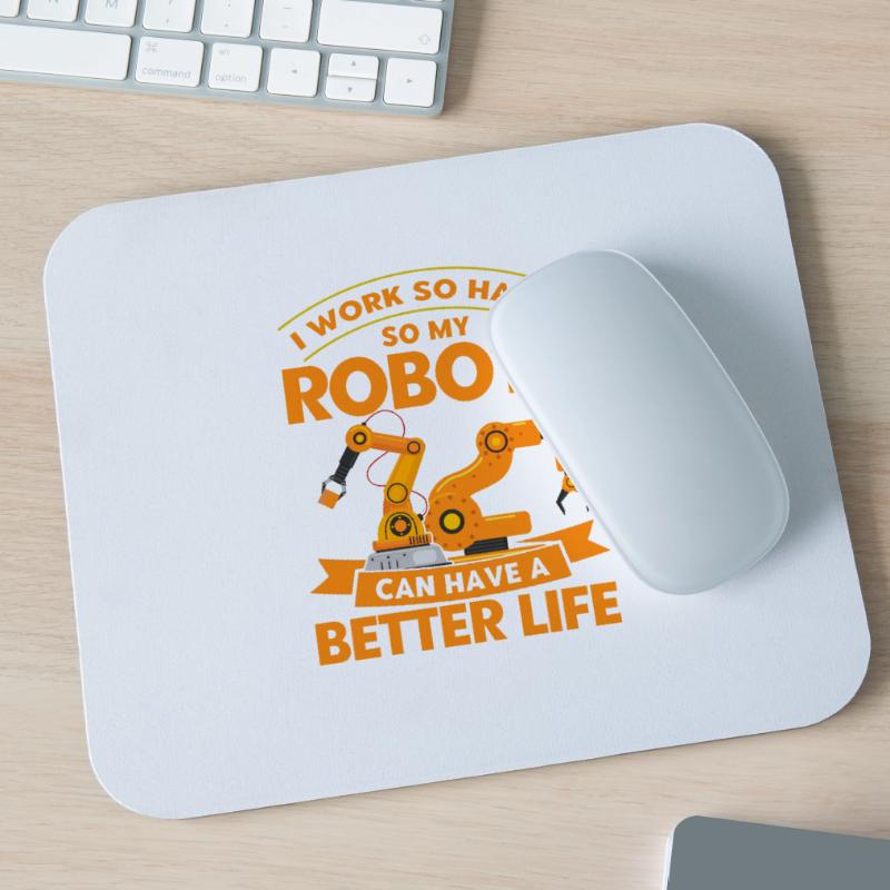 Robotic Robot Robotics Engineer Gift Mouse Pad (horizontal)