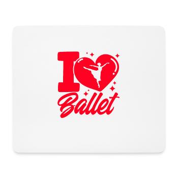 Danseuse de ballet Ballet Danse Ballet Filles - Tapis de souris (format paysage) - blanc - Devant