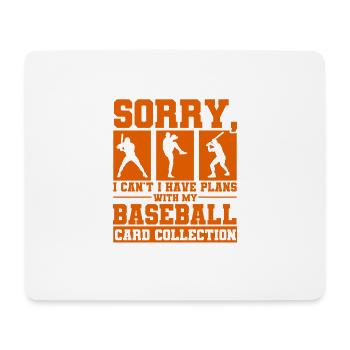 Collectionneurs de cartes de baseball Carte de baseball - Tapis de souris (format paysage) - blanc - Devant