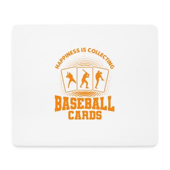 Collection de cartes de sport Cadeau de carte de baseball - Tapis de souris (format paysage) - blanc - Devant