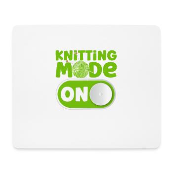 Garn stricken Stricken Stricken Liebhaber Geschenk - Mousepad (Querformat) - Weiß - Vorne