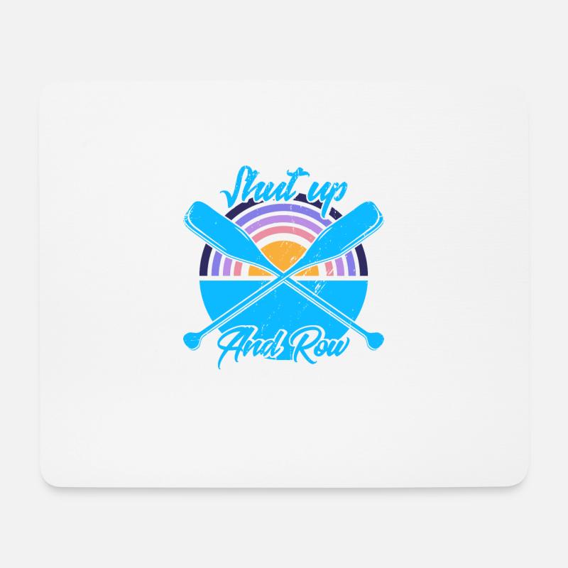 Ruderer Mannschaft Rudern Rudern Geschenk - Mousepad (Querformat) - Weiß