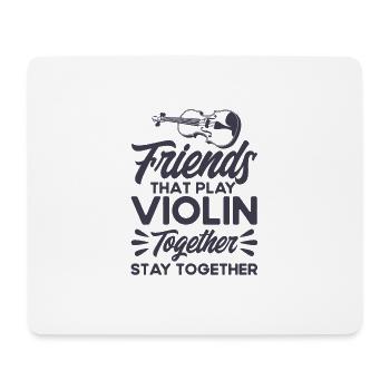 Violoniste d’orchestre Amateur de violon Cadeau de violon - Tapis de souris (format paysage) - blanc - Devant
