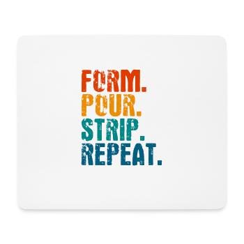 Concrete mixer construction worker concrete builder gift - Mouse Pad (horizontal) - white - Front