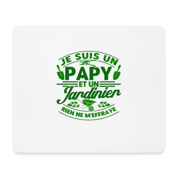 Gärtner Schrebergarten Gartenarbeit Geschenk - Mousepad (Querformat) - Weiß - Vorne