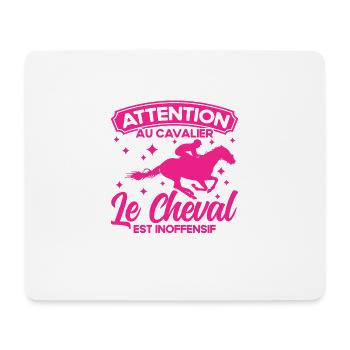 Rider Rider Horse Gift - Mouse Pad (horizontal) - white - Front