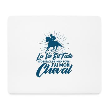 Riding Rider Horse Gift - Mouse Pad (horizontal) - white - Front