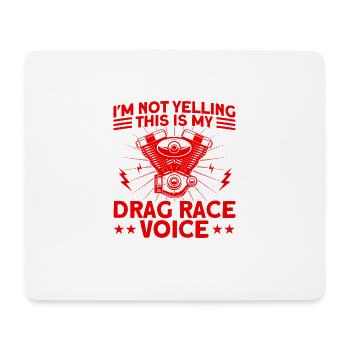 Drag Racer Drag Race Car Race Gift - Mouse Pad (horizontal) - white - Front